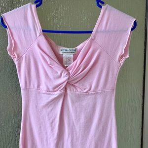 Pink twist shirt top L Large